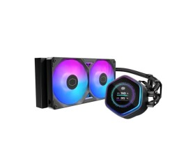 Cooler Master vodní chladič MasterLiquid Atmos II LCD 240, 2x120mm, LGA1851, AM5, černá EDF_1566542