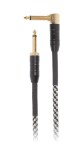 Cascha Professional Line Guitar Cable Angled Tweed Black 3 m
