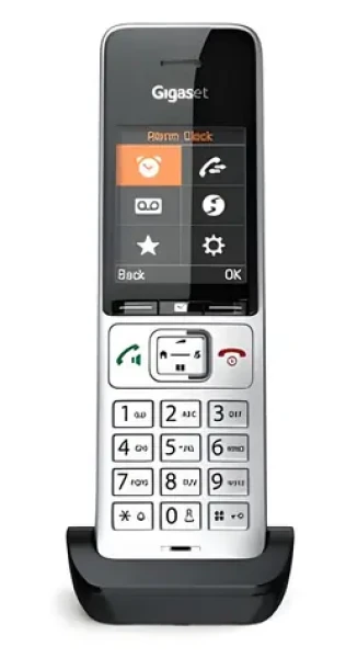 Gigaset COMFORT 500 HX stříbrno-černá / DECT sluchátko / displej 2,2" TFT / handsfree / 200 kontaktů / výdrž 17 h (S30852-H3061-R101)