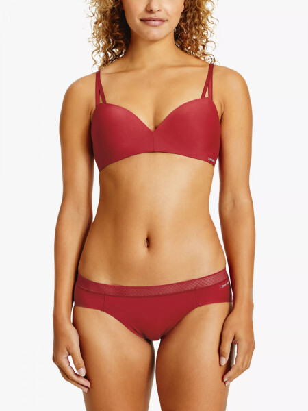 Dámské tanga QF6307E XJU červená Calvin Klein