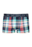 Pánské boxerky 1814241 B90 tyrkysové káro - Jockey M