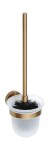 SAPHO - X-ROUND COPPER WC štětka závěsná, mléčné sklo, měď mat XR303PG