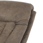 Polohovací křeslo, elektrické zabudované ovládání, hnědá, látka vintage, TV-Q8575 BR3