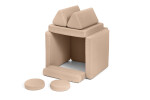 SHAPPY Dětská rozkládací pěnová pohovka SHAPPY PLAY mini Barva: Soft Beige
