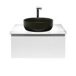 Koupelnová skříňka s umyvadlem a baterií SAT Evolution 78x30x44,8 cm bílá mat SATEVO80WMDBUC SATEVO80WMDBUC