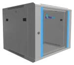 Extralink 19" nástěnný rozvaděč 9U 600x600 šedá / Nástěnný rozvaděč / nosnost 60 kg / skleněné dveře (EX.8581)