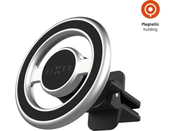 FIXED Magnetický kovový držák MagMount Vent do ventilace s podporou MagSafe stříbrný (FIXMMT-V-SL)
