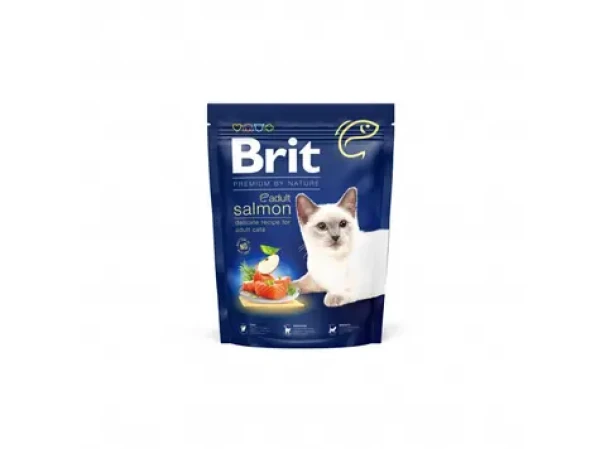 Brit Premium by Nature Cat Adult Salmon 300 g / Prémiové krmivo / pro dospělé kočky (8595602552979)