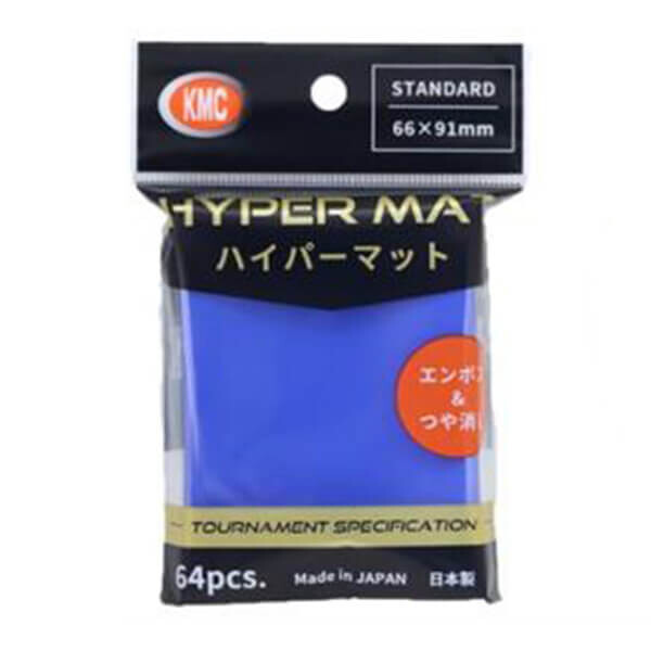 Obaly na karty KMC Standard Sleeves - Hyper Mat Aqua - 64 ks