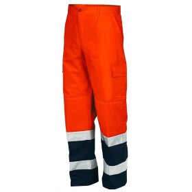 Reflexní kalhoty 8430N do pasu oranžová-navy