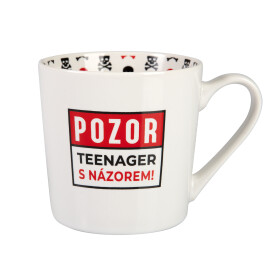 Hrnek s potiskem - Pozor teenager - Albi