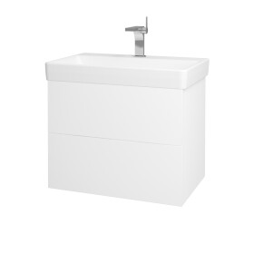 Dřevojas - Koupelnová skříňka VARIANTE SZZ2 70 pro umyvadlo Laufen Pro S - N01 Bílá lesk / M01 Bílá mat 195052