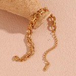 Pozlacený náramek Flavia Gold - chirurgická ocel, Zlatá 16 cm + 5 cm (prodloužení)