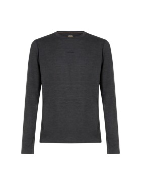 ICEBREAKER Mens 200 MerinoFine Ace LS Crewe, Jet Heather (vzorek) velikost: M