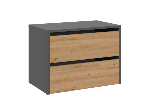 FRONTI Botník MODO Antracit + dub artisan 16031