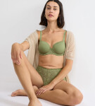 AMOURETTE - Polstrovaná podprsenka s kosticemi pro ergonomické pohodlí Triumph Olive Gold 70C