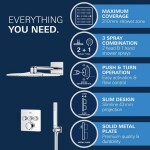 GROHE - Vitalio SmartActive Sprchový set s termostatem pod omítku, 31x31 cm, 2 proudy, chrom 34875000