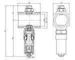 INVENA - VENTIL PROTI ZAMRZNUTÍ 5/4" PRO ČERPADLA TYPU MONOBLOCÂ PROV ZZ-30-032-Z