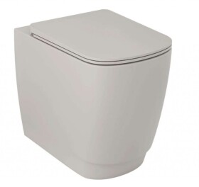 KLUDI - Resa S Stojící WC, vario odpad, Rimless, Spiralflush, matná písečně šedá 27WCB03O2