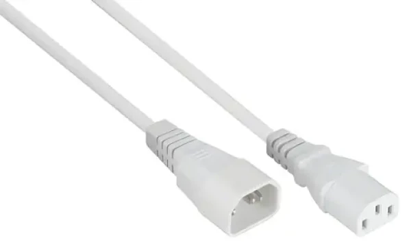 Kabelmeister Prodlužovací napájecí kabel C14-C13 bílá / Prodlužovací napájecí kabel / 3 m / 10 A (SK1430-W030)