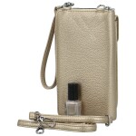 Stylová dámská crossbody peněženka Coveri Berllys, zlatá