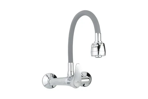JB Sanitary Nástěnná baterie SLIM, rozteč 150 mm, šedé flexi ramínko A10 38 98