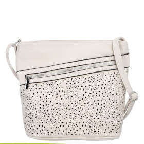 Trendy dámská koženková crossbody kabelka Tira, béžová