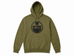 Fanatics Pánská mikina Edmonton Oilers NHL Military Hoodie Velikost: M