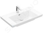 VILLEROY & BOCH - Subway 3.0 Umyvadlo 800x470 mm, s přepadem, otvor pro baterii, CeramicPlus, alpská bílá 4A7080R1