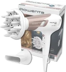 Rowenta Studio Dry Glow CV 5830 černo-růžová / fén na vlasy / 2100 W / difuzér / studený vzduch / 2 teploty / 2 rychlost (CV5830F0)