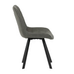 Jídelní židle, šedá, látka vintage, HC-V3066 GREY3