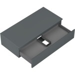 MEXEN/S - Orio koupelnová skříňka pod umyvadlo 100 cm s deskou, 1 šuplík, grafit mat 91A10-10023-1-BFC66