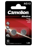 Camelion knoflíková alkalická baterie LR44 (LR44, AG13, LR1154, 1166A, 357, A76, GP76A, SR44) - 2 kusy; 1,5V