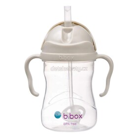 B.box 200246 Hrneček s brčkem - béžový 240 ml