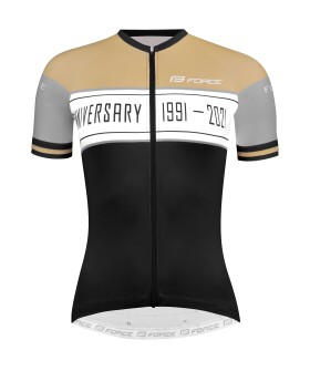 Dres FORCE ANNIVERSARY UNI kr. rukáv, černo-zlatý, velikost L (Barva černo-zlatá)