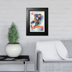 Mustang Obraz v rámu Toronto Maple Leafs NHL Memorabilia Maple Leaf Gardens Red Ribbon Program Cover