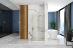 REA/S - Sprchový kout PUNTO 80x100 Gold Se sprchovou vaničkou Savoy black KPL-K2442