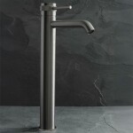 REA - Umyvadlová baterie Lungo Grip - Gun Grey, vysoká REA-B8779
