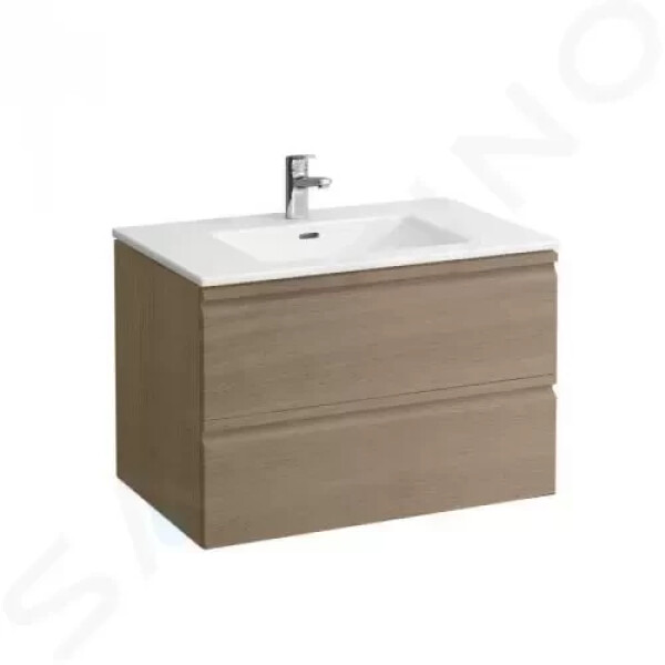 Laufen - Pro S Skříňka s umyvadlem, 800x500 mm, 2 zásuvky, světlý dub H8619634791041