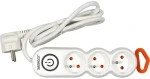 Sthor Prodlužovací kabel kancelářský / Prodlužovací kabel / 3 zásuvky / 1,5 m / s vypínačem / 3500 W (TO-72350)