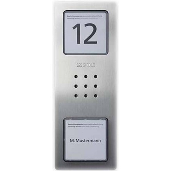 Siedle CA 850-1 E kabelový domovní telefon kryt, informační pole, nerezová ocel, 210008733-00