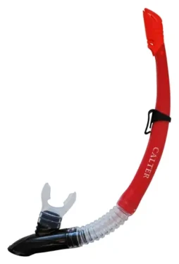 CALTER ADULT 63PVC-SILICON červená / Šnorchl / PVC/silikon
