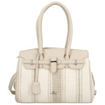 Stylová dámská koženková kabelka do ruky Irma, tmavě béžová