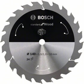 Bosch Accessories Bosch 2608837669 tvrdokovový pilový kotouč 140 x 10 mm Počet zubů (na palec): 24 1 ks
