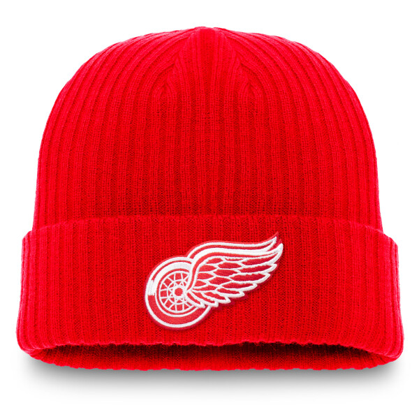 Fanatics Pánská zimní čepice Detroit Red Wings NHL A/CAP Beanie W/CUFF