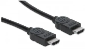 Manhattan HDMI kabel s ethernetem HDMI-HDMI 15m / stíněný / černá (323260)