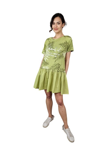 HOSH Šaty Esme Velikost: UNI, Barva: Jablkově zelená