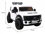 Mamido Elektrické autíčko Ford Super Duty 4x4 bílé