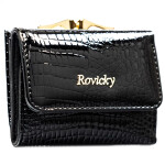 Luxusní dámská kožená peněženka Rovicky Retix, černá