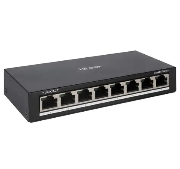HiLook NS-0508 / Switch / 8x 10/100/1000 Mb/s RJ45 / kov (301803066)